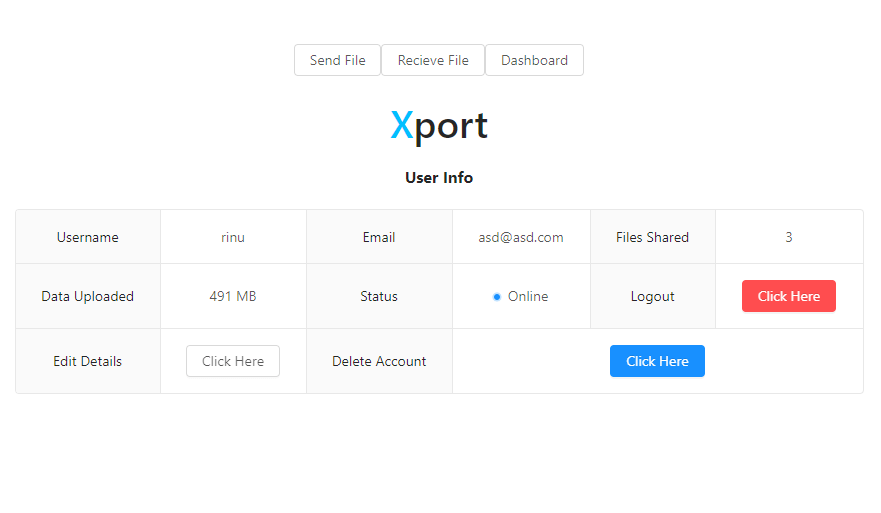 Xport - File Transfer Service